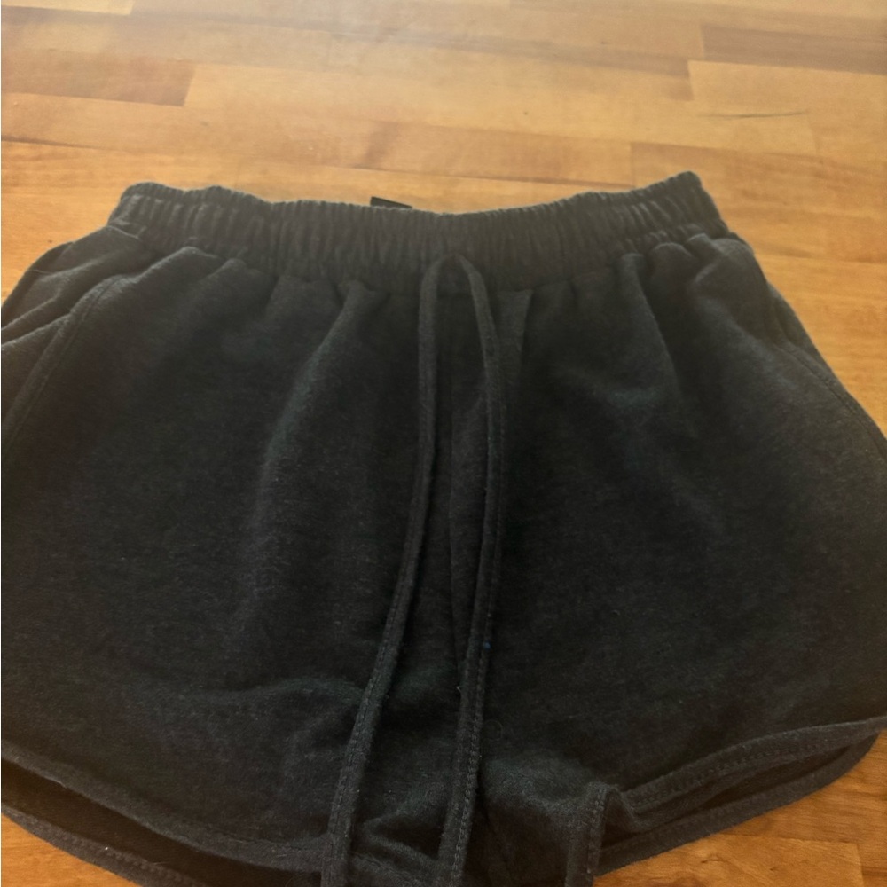 Cozy dark grey Athletic Pull-On Shorts - small